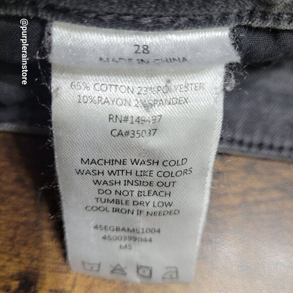 Sam Edelman Jeans 28 The Stiletto High Rise Skinny Charcoal Wash Stretch Denim - Picture 4 of 10